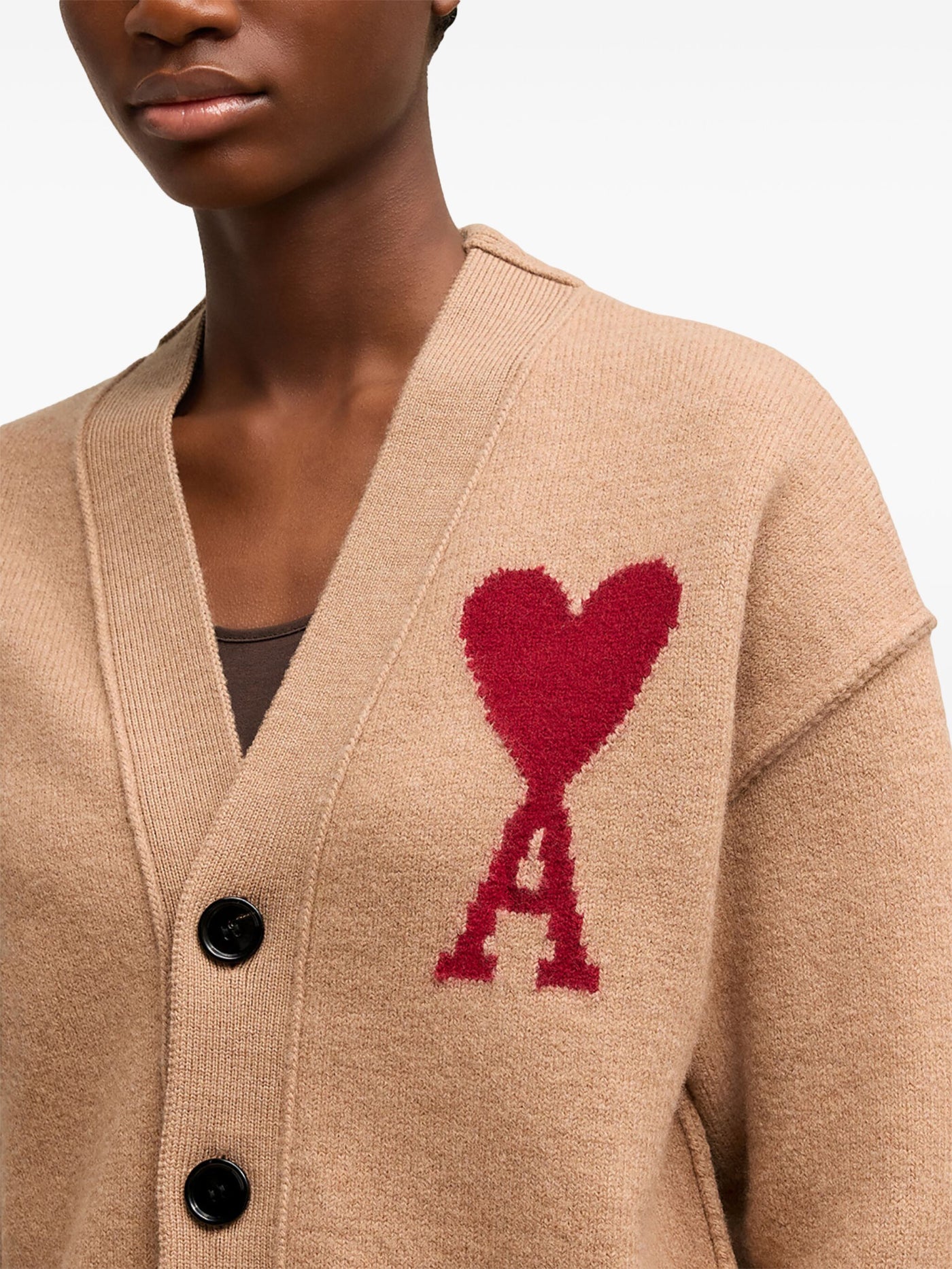 AMI PARIS - Cardigan Ami de Coeur en laine