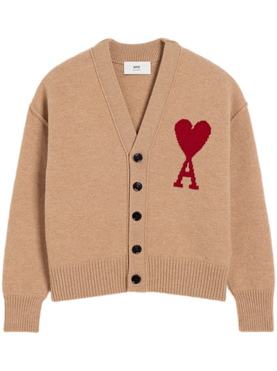 AMI PARIS - Cardigan Ami de Coeur en laine