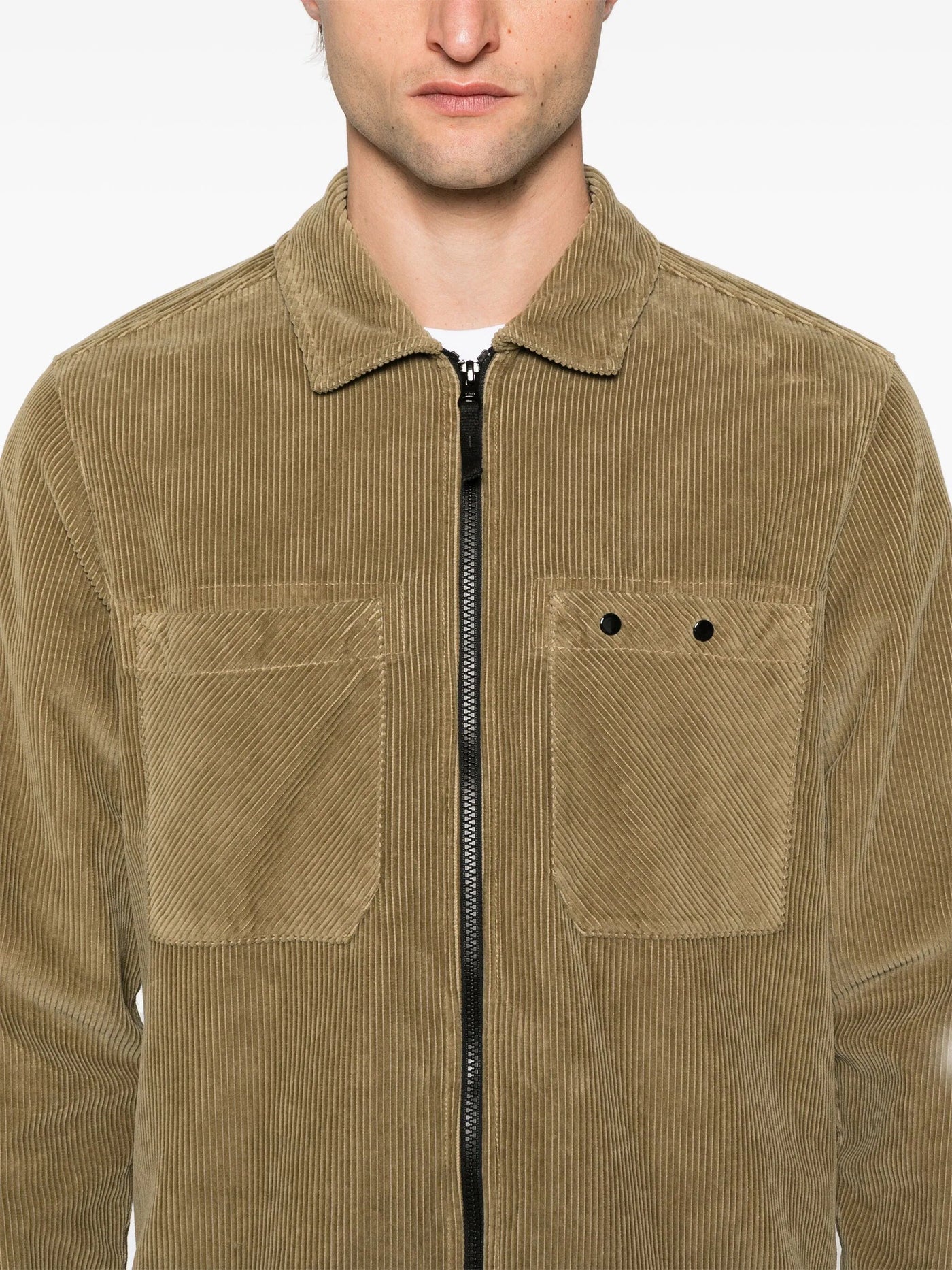 STONE ISLAND - SURCHEMISE EN VELOURS COTELÉ