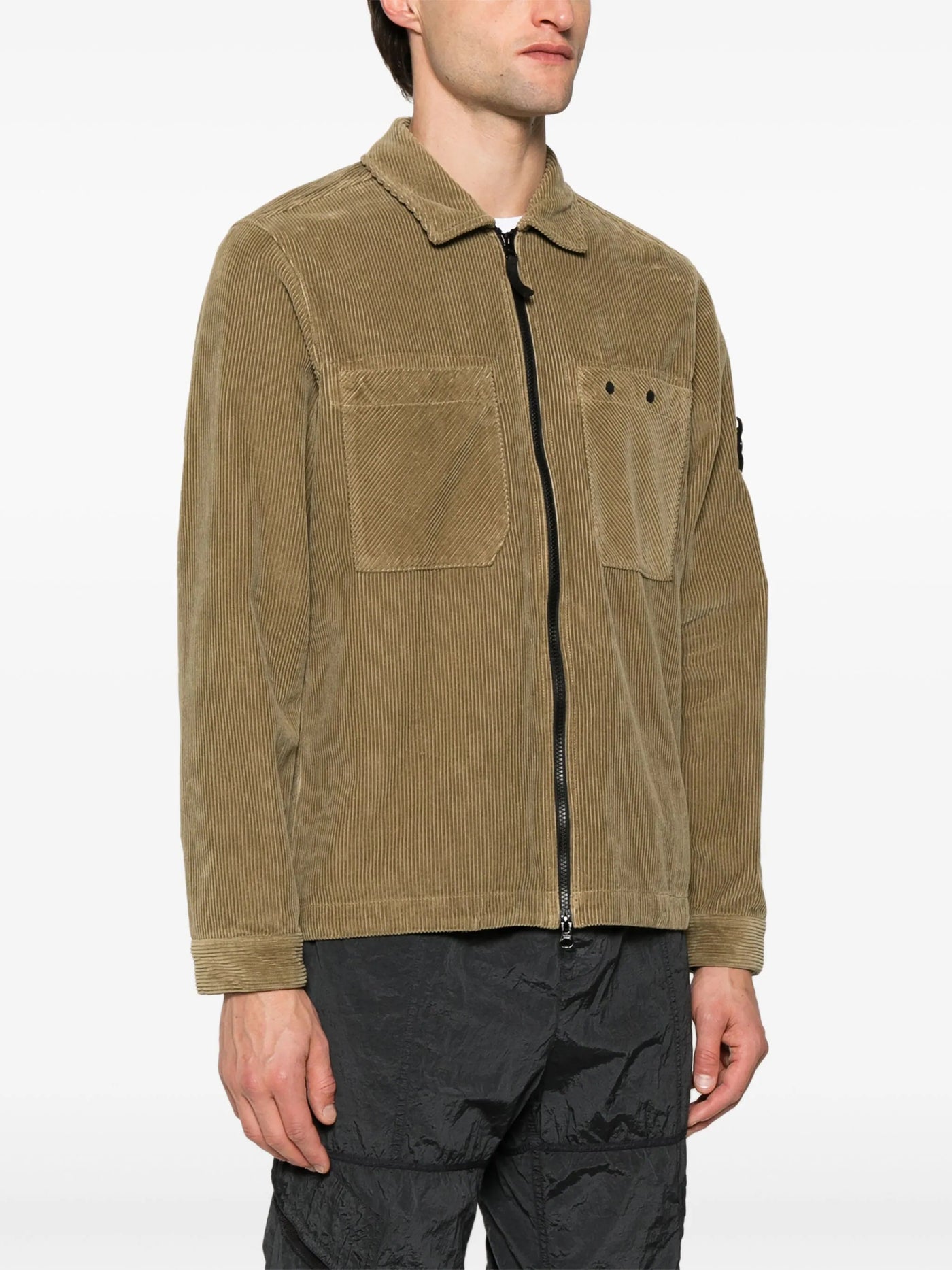 STONE ISLAND - SURCHEMISE EN VELOURS COTELÉ