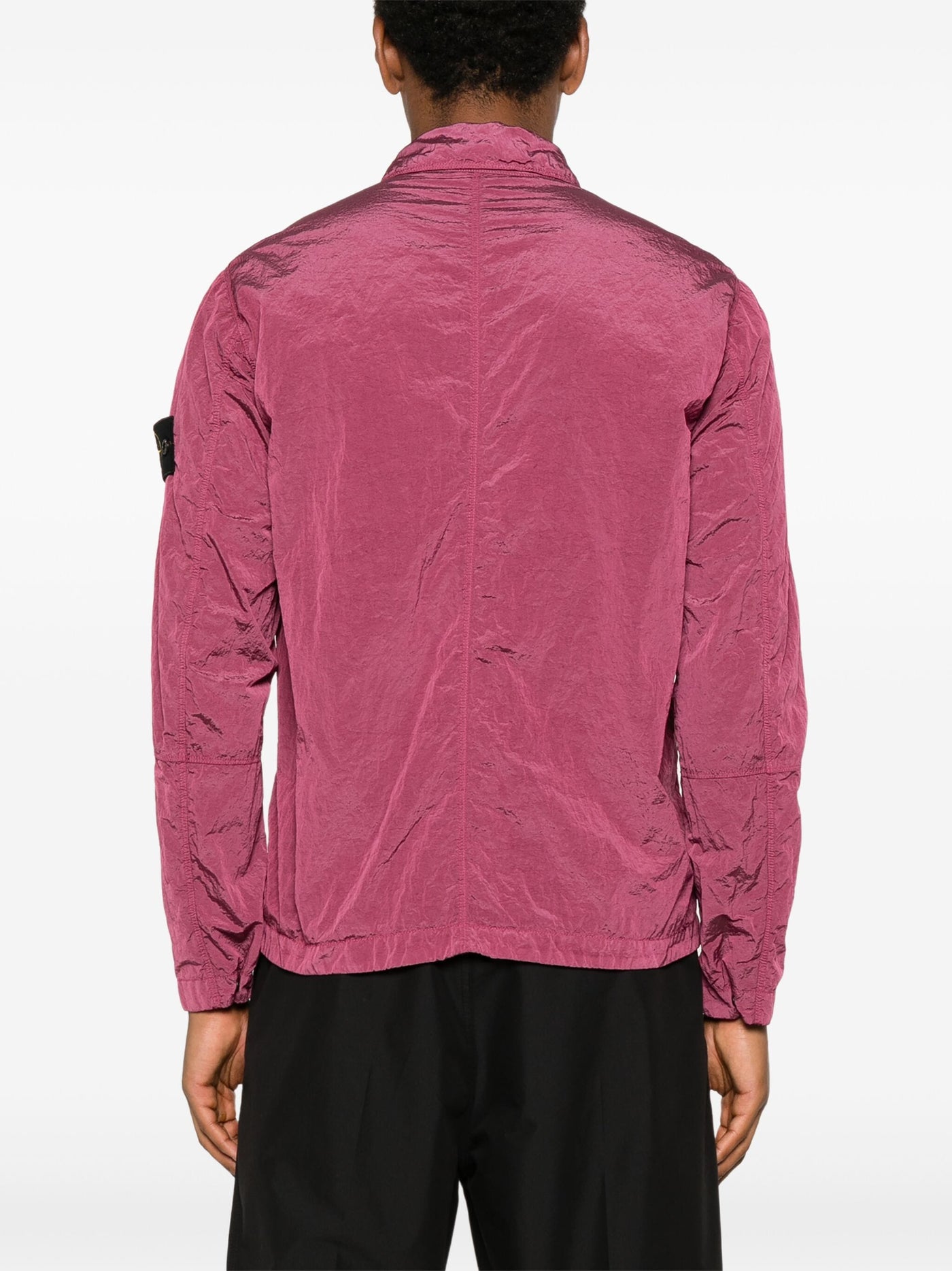 STONE ISLAND - SURCHEMISE NYLON MÉTAL VIOLETTE