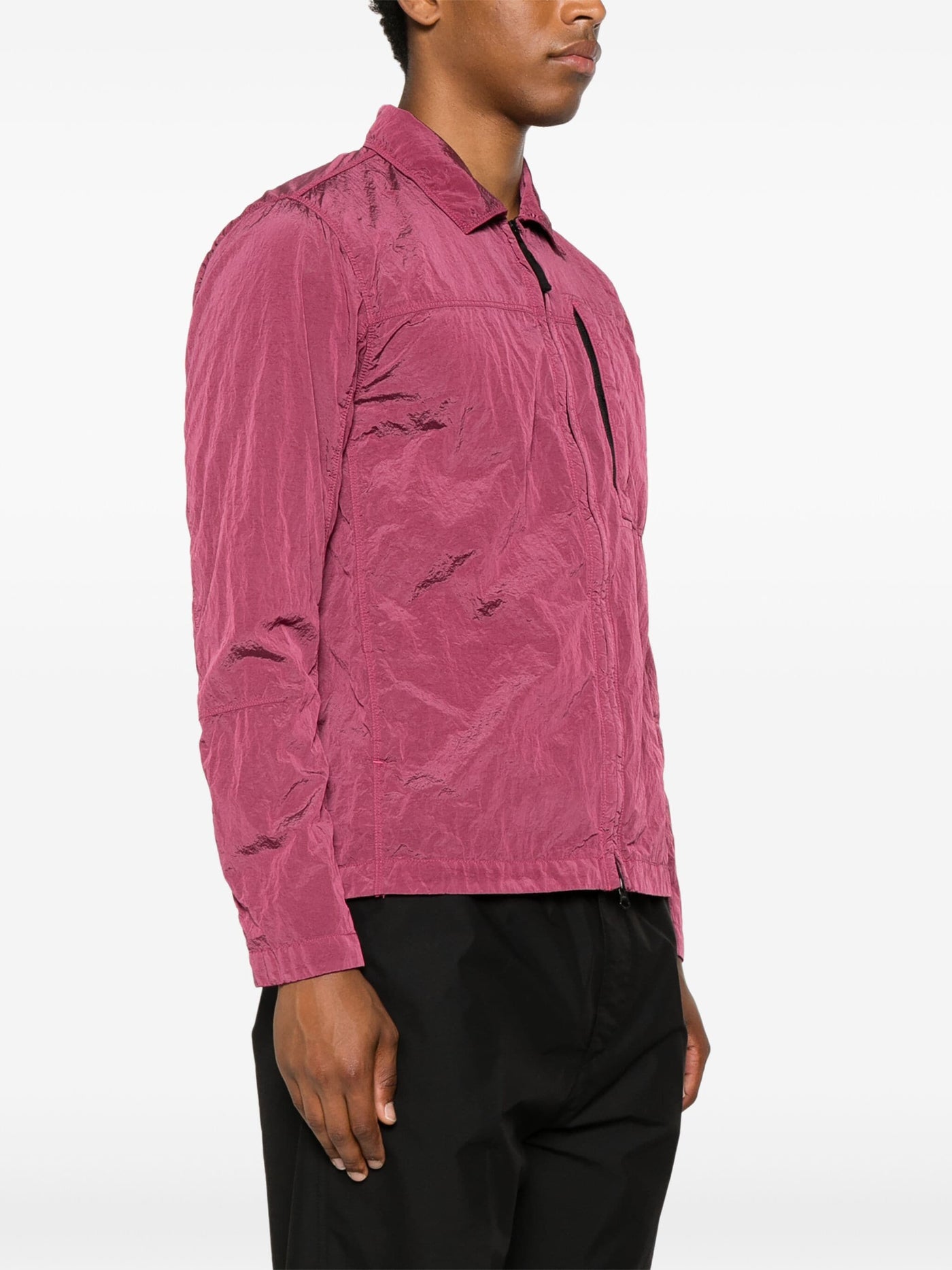 STONE ISLAND - SURCHEMISE NYLON MÉTAL VIOLETTE