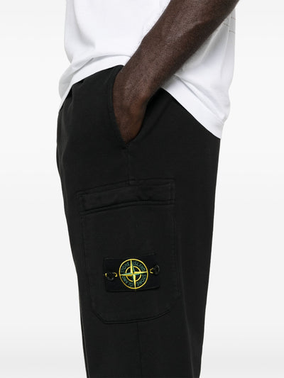 STONE ISLAND - Bas de survêtement noir