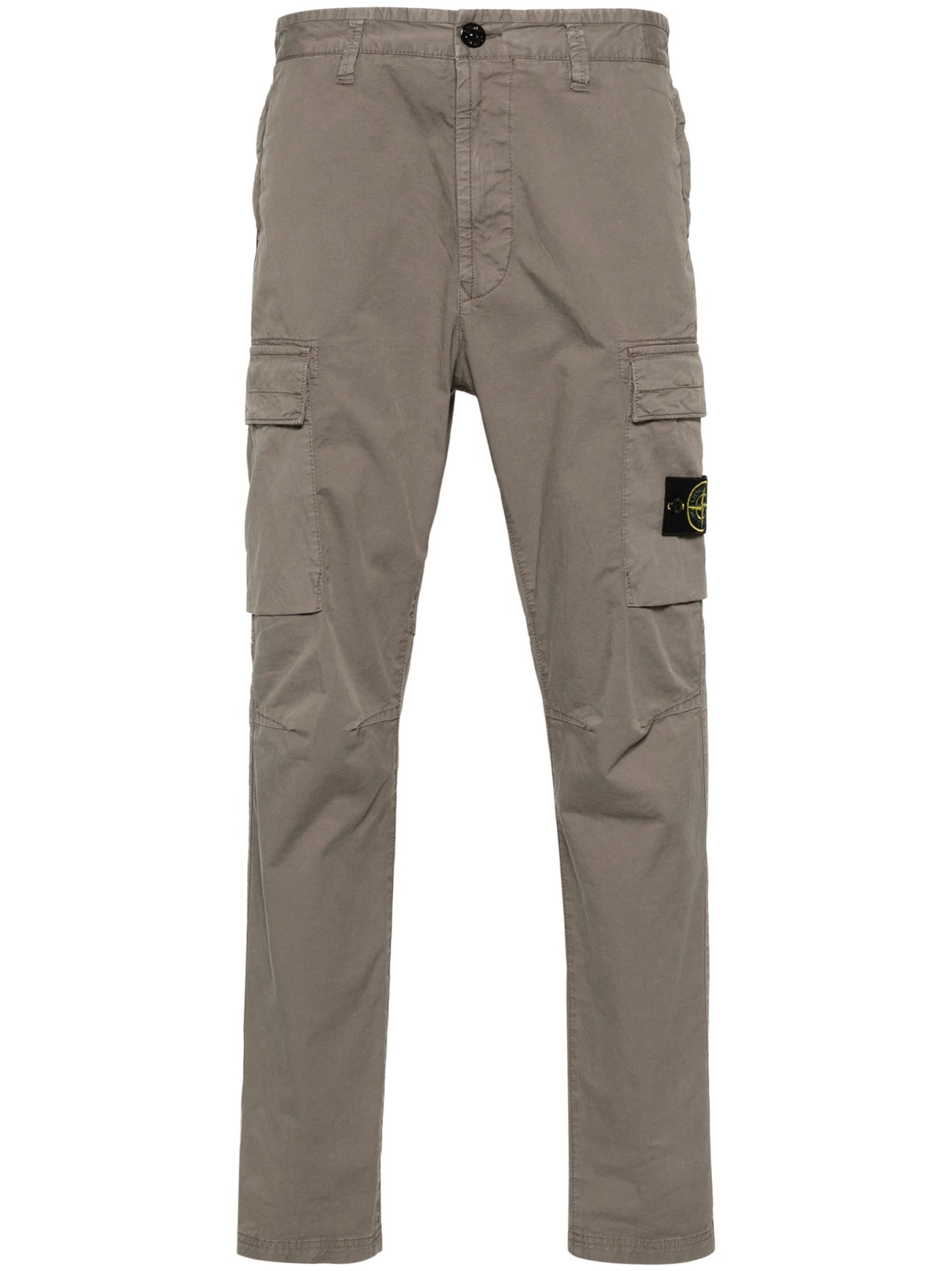 Stone Island - Pantalon cargo regular tapered dove grey