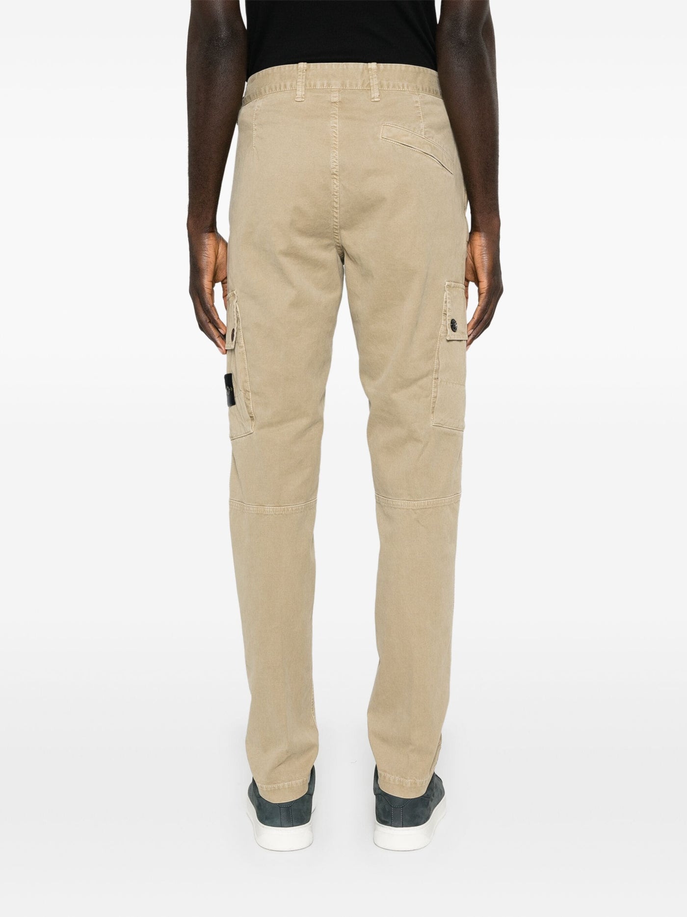 Stone Island - Pantalon cargo slim biscuit