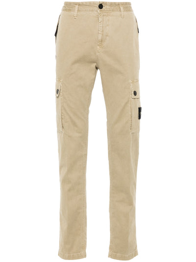 Stone Island - Pantalon cargo slim biscuit