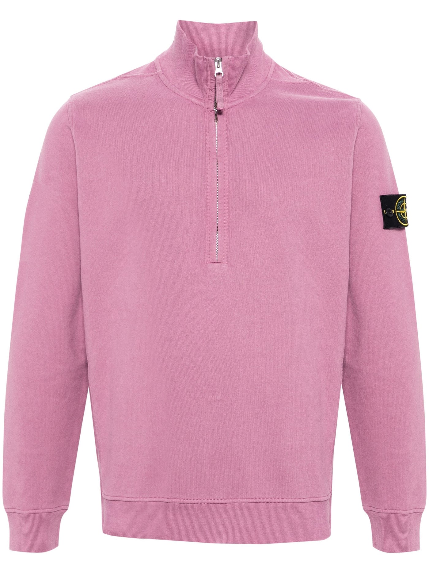 Stone Island - Sweat half zip magenta