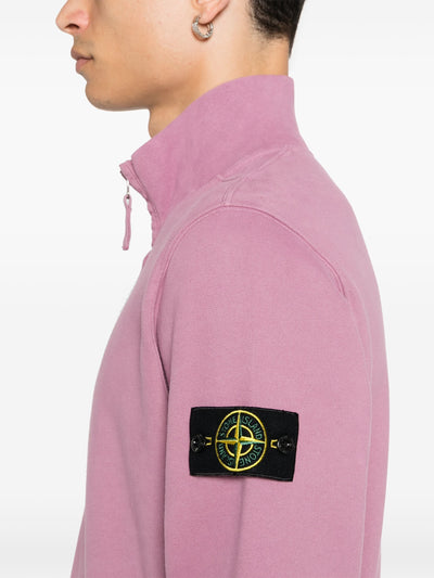 Stone Island - Sweat half zip magenta