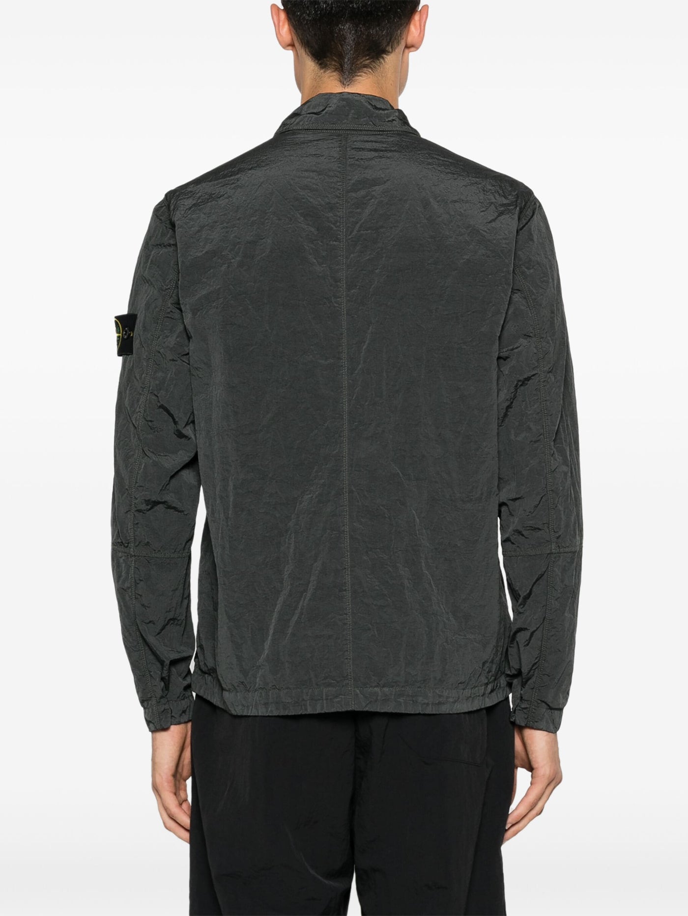 STONE ISLAND - SURCHEMISE NYLON MÉTAL GRISE