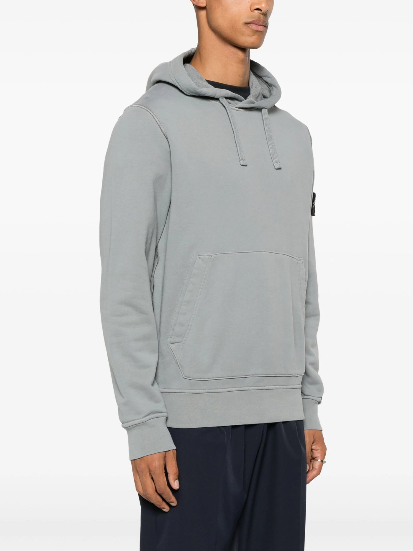 STONE ISLAND - Sweat a capuche Gris