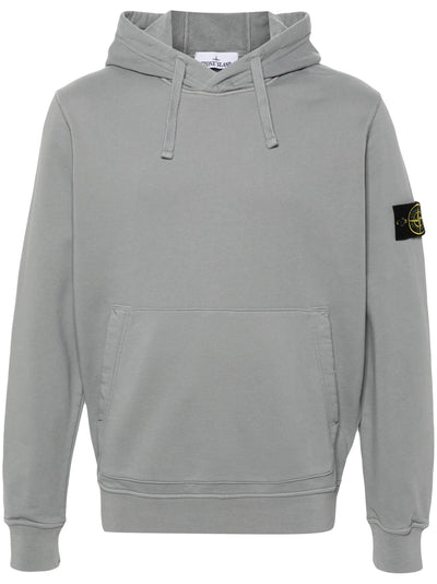 STONE ISLAND - Sweat a capuche Gris