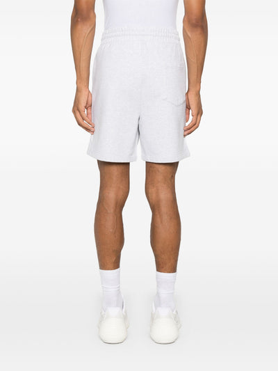 CASABLANCA - Short en coton avec patch tennis statues