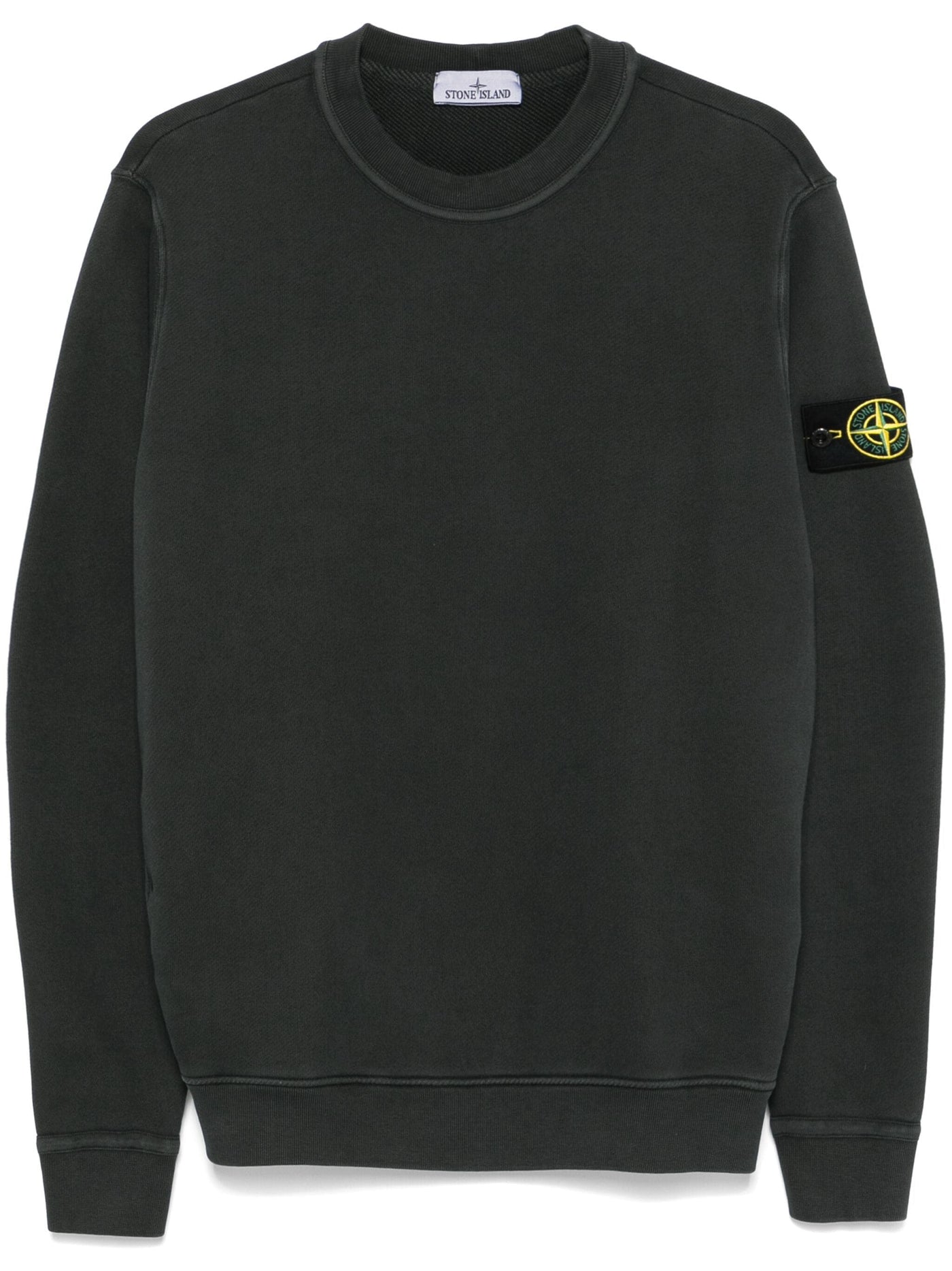 STONE ISLAND - Crewneck à poche gris anthracite