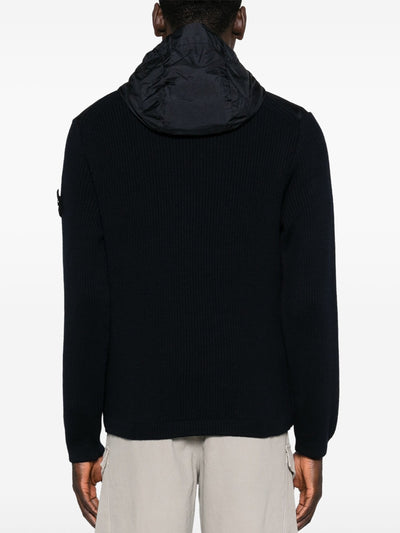 STONE ISLAND - Gilet Bi-matière Noir