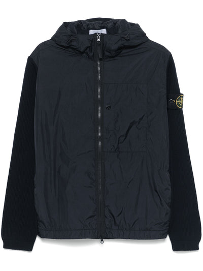 STONE ISLAND - Gilet Bi-matière Noir