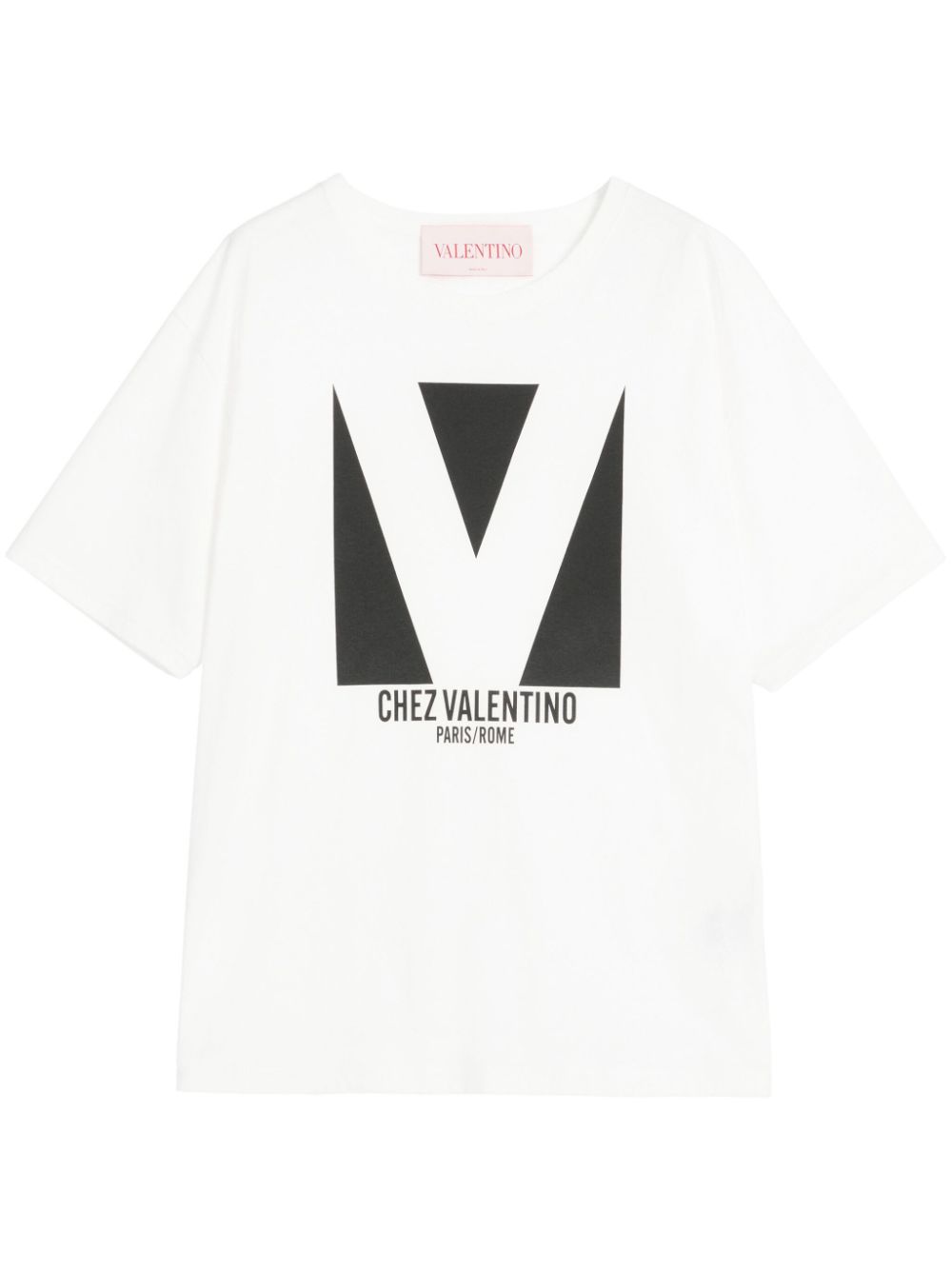 VALENTINO - T-SHIRT EN JERSEY DE COTON À IMPRIMÉ CHEZ VALENTINO