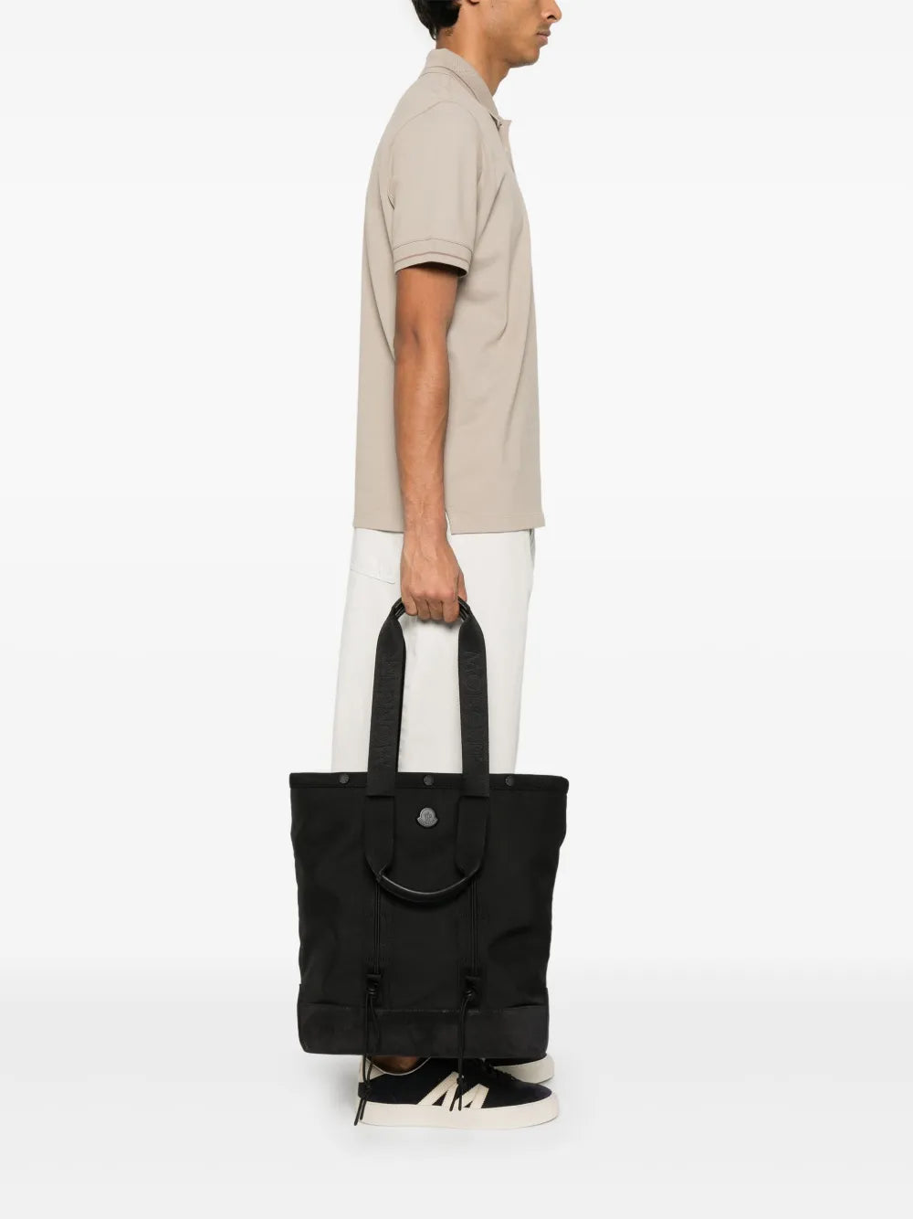 MONCLER - sac à main en tissu imperméable