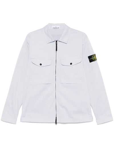 STONE ISLAND - Surchemise en cotton Lila