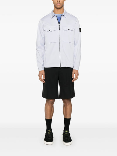 STONE ISLAND - Surchemise en cotton Lila