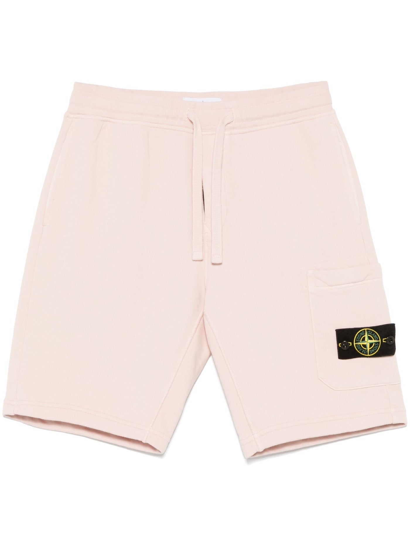 STONE ISLAND - Short en coton Rose Antique