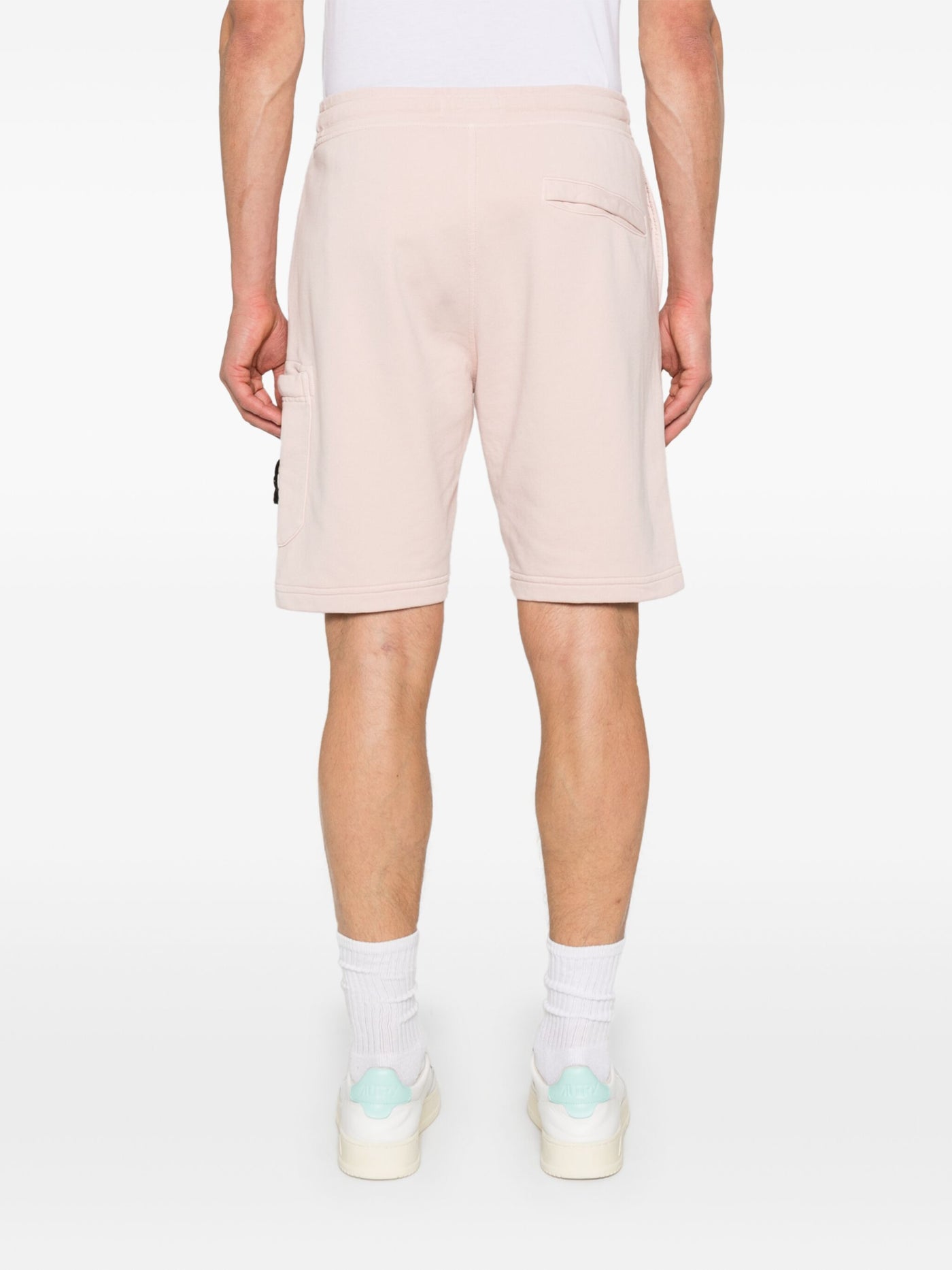 STONE ISLAND - Short en coton Rose Antique