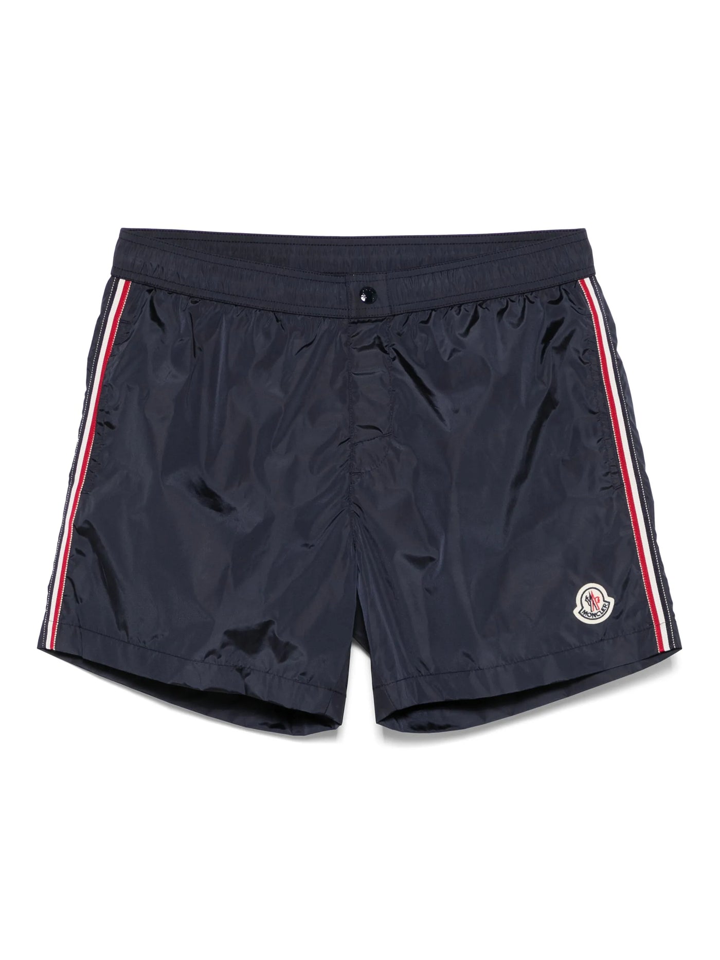 MONCLER - short de bain à bandes latérales bleu