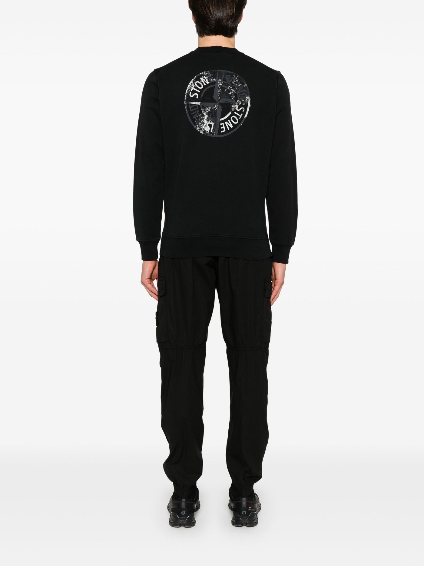 STONE ISLAND - Crewneck imprimé au dos