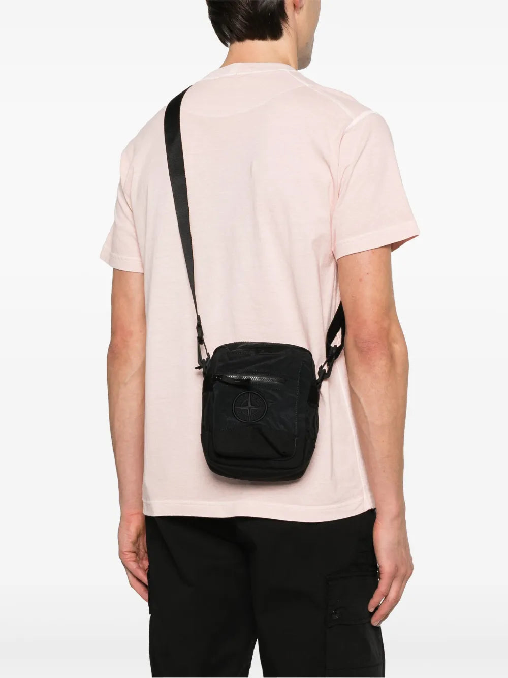 STONE ISLAND - sacoche à logo brodé