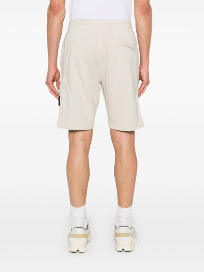 STONE ISLAND - Short en coton beige