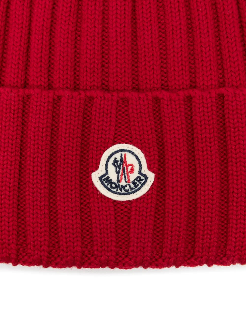 MONCLER - bonnet en laine rouge
