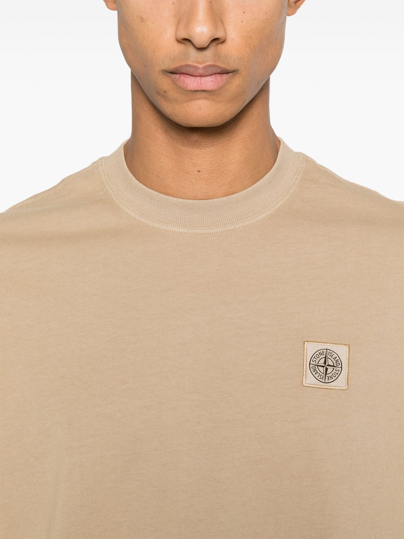 STONE ISLAND - T-shirt Compass Beige