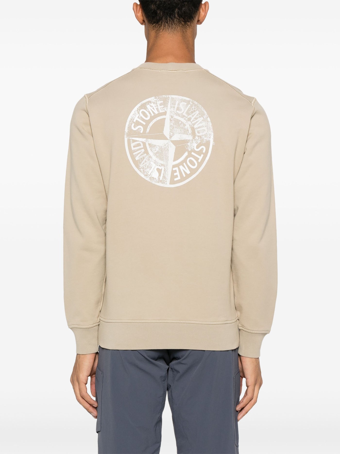 STONE ISLAND - Crewneck imprimé au dos