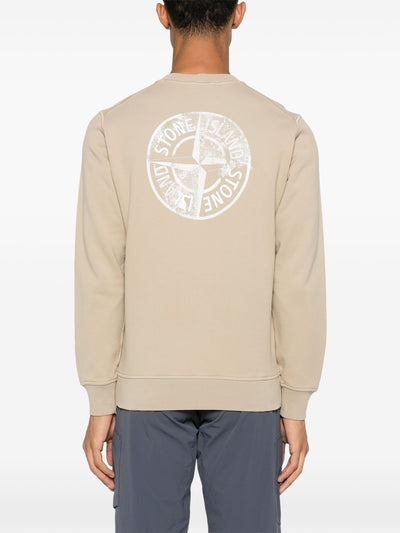 STONE ISLAND - Crewneck imprimé au dos