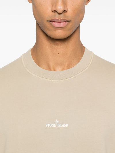 STONE ISLAND - Crewneck imprimé au dos