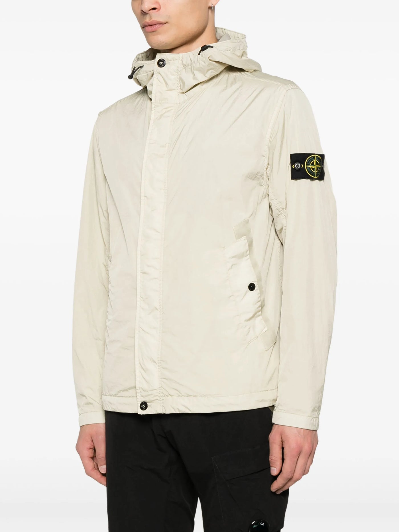 STONE ISLAND - Short parka beige