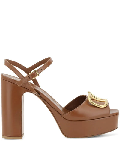 VALENTINO - Sandales à plateforme Marron