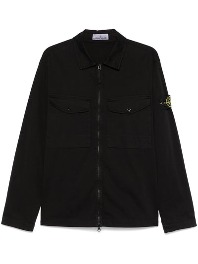 STONE ISLAND - Surchemise en cotton noire