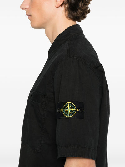 STONE ISLAND - Chemise manches courtes Noir