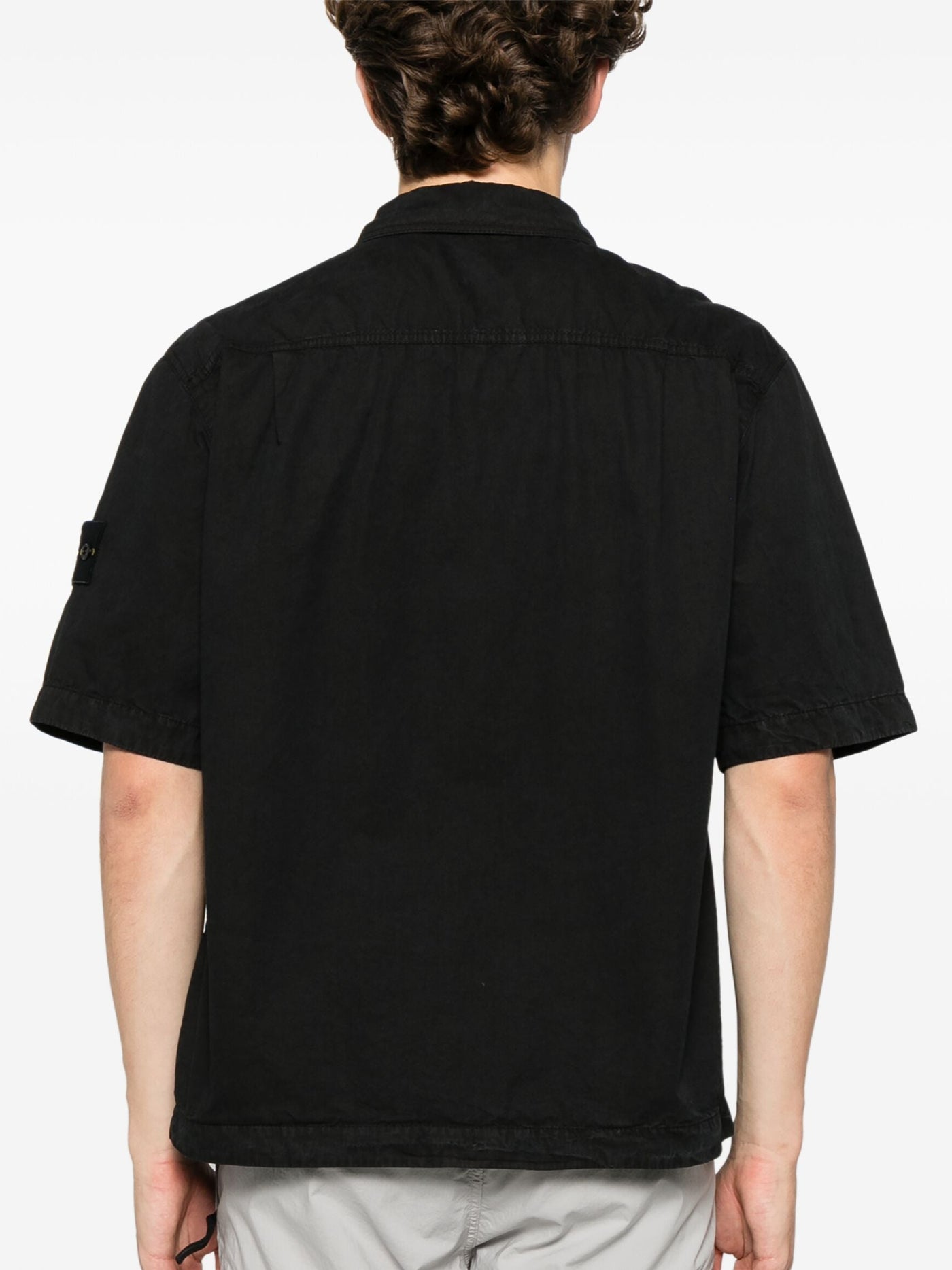 STONE ISLAND - Chemise manches courtes Noir