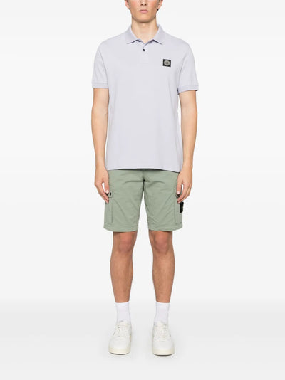 STONE ISLAND - Polo à patch logo