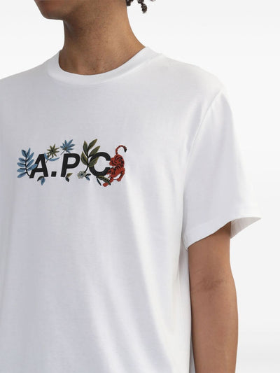 A.P.C PARIS - t-shirt cotton a logo