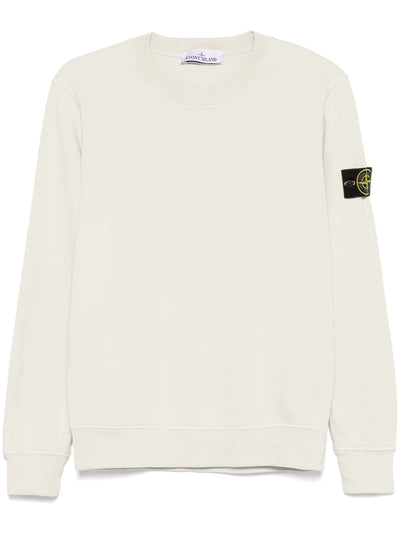 STONE ISLAND- Sweat en coton à patch Compass