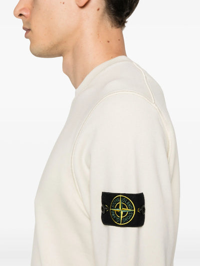 STONE ISLAND- Sweat en coton à patch Compass