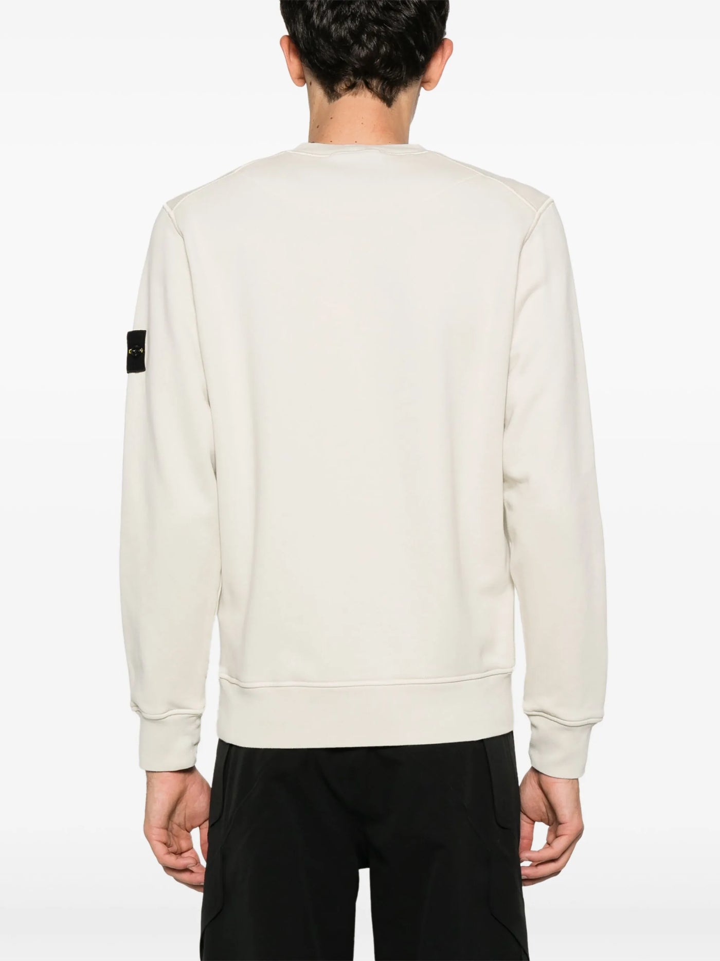 STONE ISLAND- Sweat en coton à patch Compass