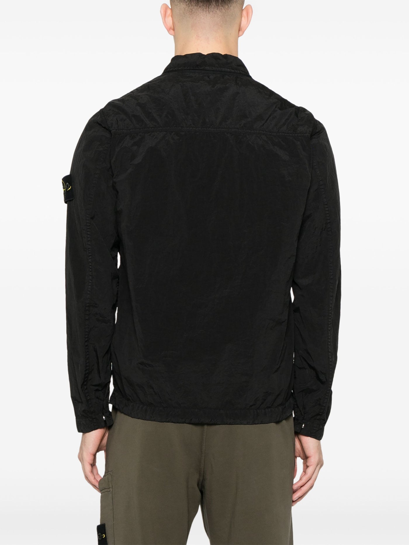 STONE ISLAND - Surchemise nylon métal Noir