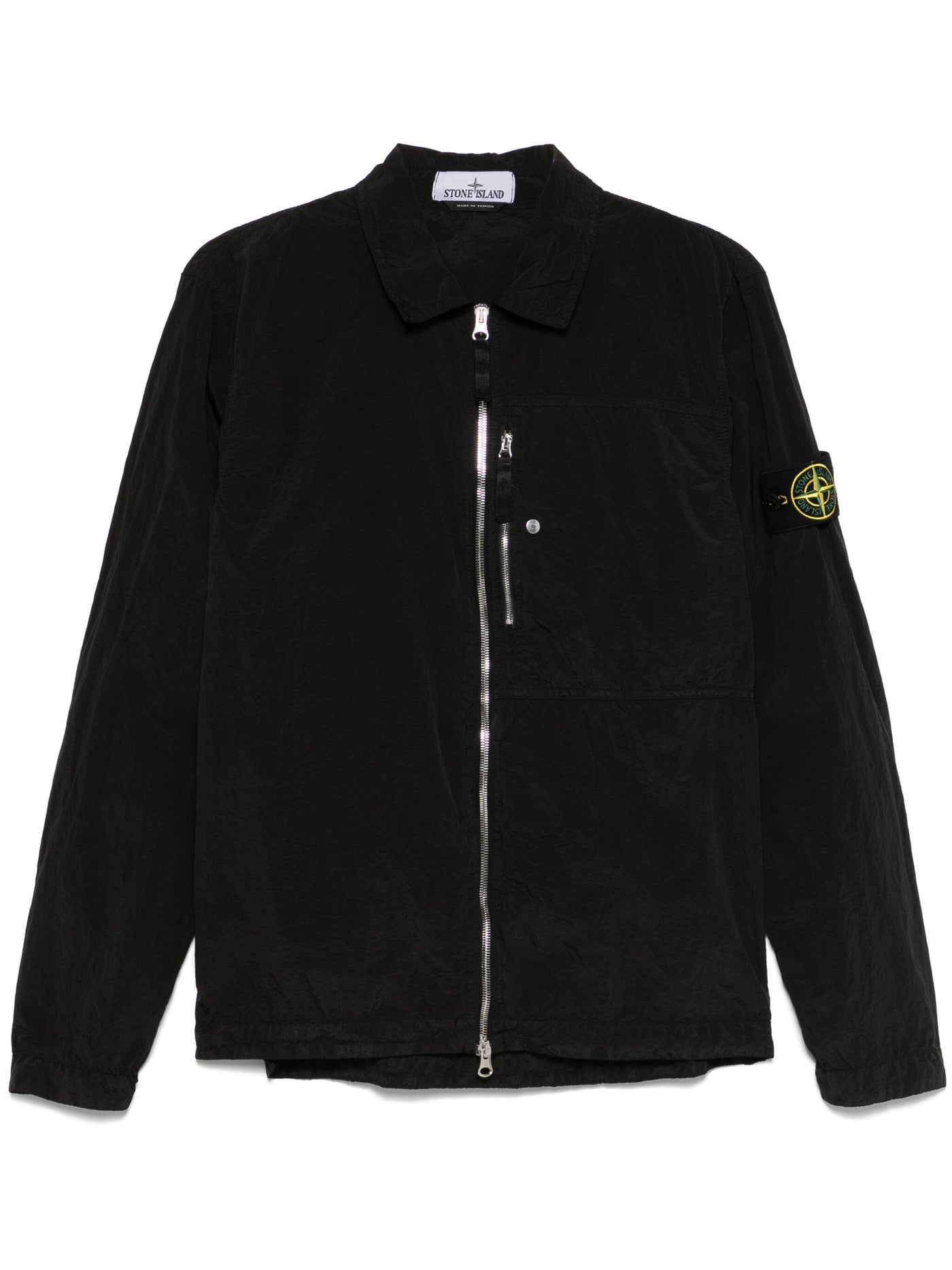 STONE ISLAND - Surchemise nylon métal Noir