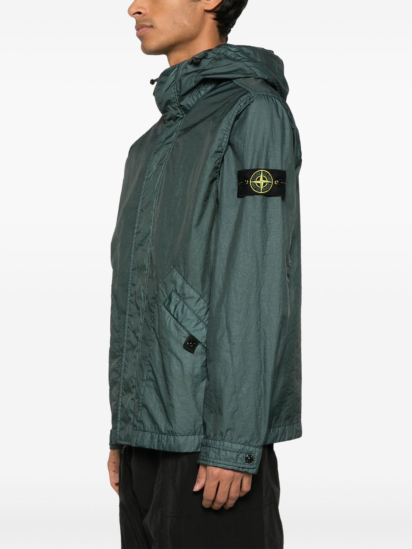 STONE ISLAND - Blouson à capuche respirant et imperméable