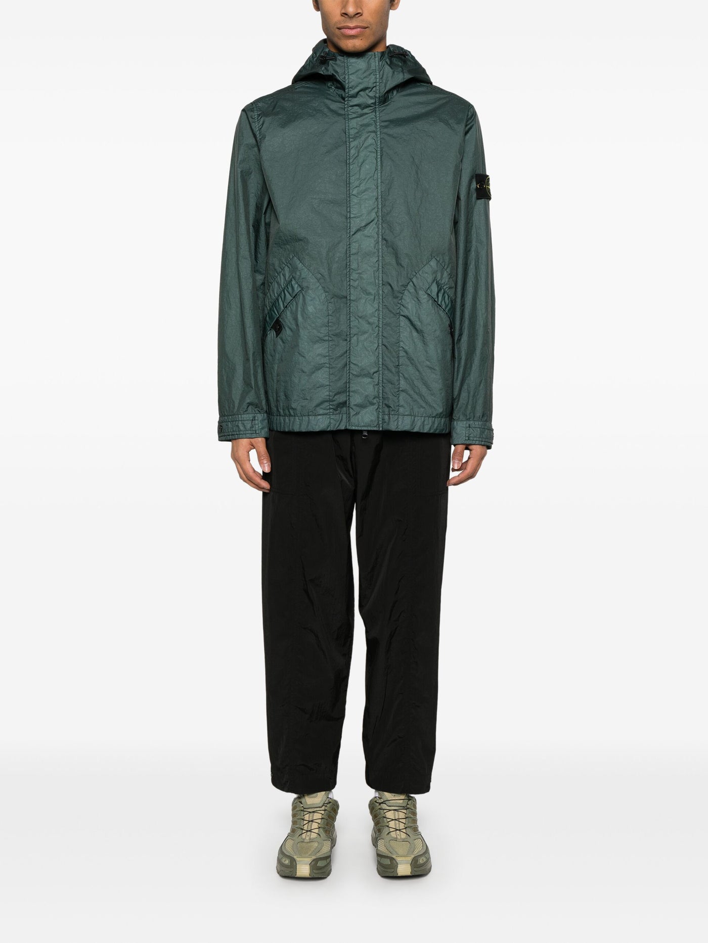 STONE ISLAND - Blouson à capuche respirant et imperméable