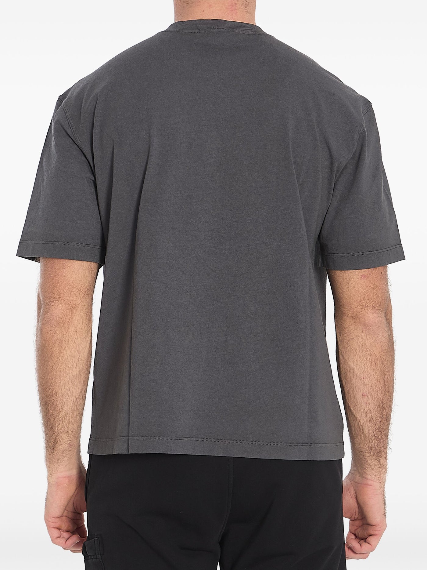 STONE ISLAND - T-shirt Compass Gris anthracite