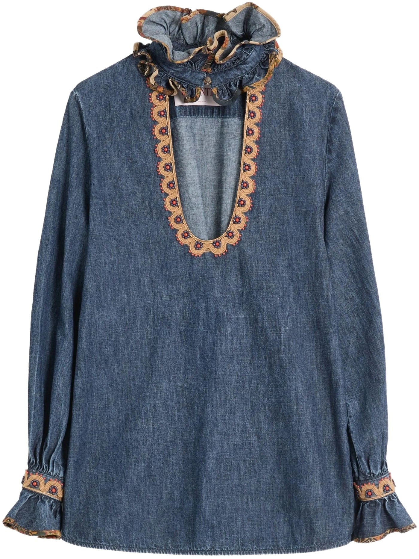 VALENTINO GARAVANI - Blouse brodée en chambray